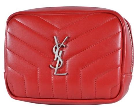 ysl red makeup bag